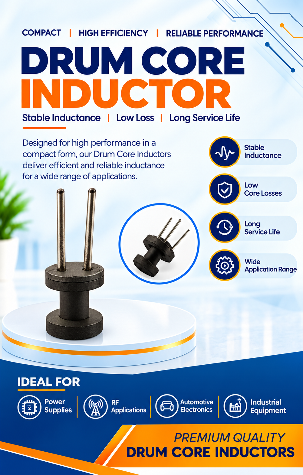 Drum Coil Inductor